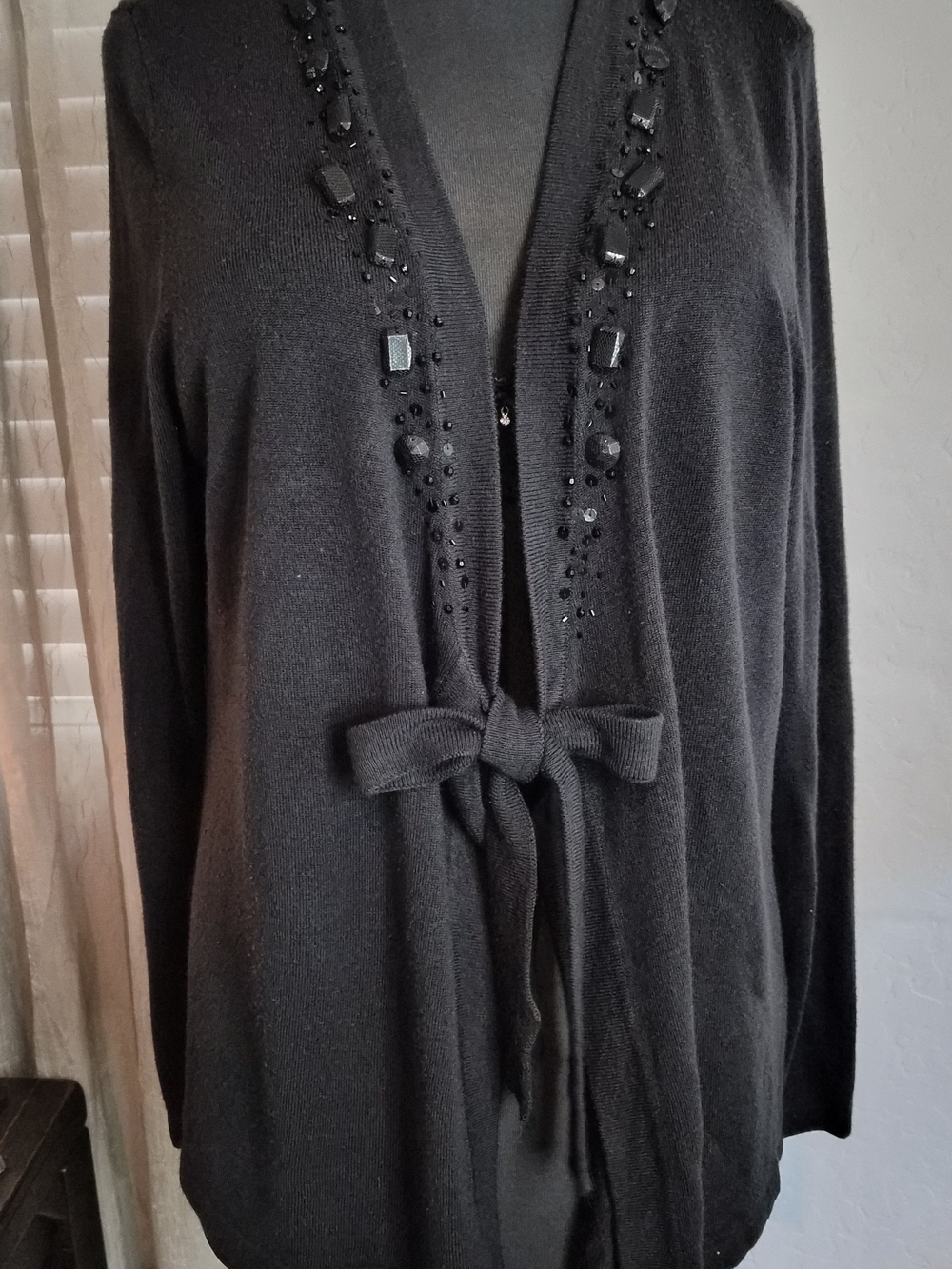 Croft & Barrow Embellished Tie-Front Women's Cardigan #0271
